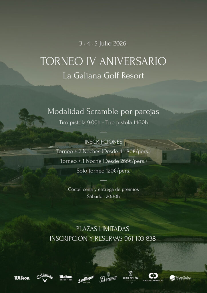 cartel final torneo golf la galiana 2026 | La Galiana